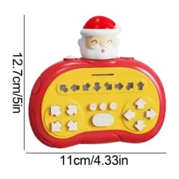Finger Dance Game Machine Handheld Electronic Rhythm Game With Light Music Fast Press Stress Relief Toys Educational Consoles Pu