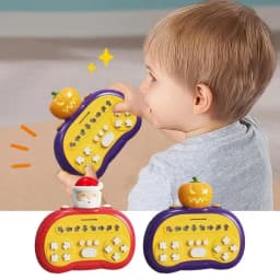 Finger Dance Game Machine Handheld Electronic Rhythm Game With Light Music Fast Press Stress Relief Toys Educational Consoles Pu