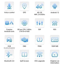 Carplay 4G 9" Car Radio Android for VW MQB Polo Plus T-Cross Zoals T-Kruis T-Roc Tharu Sagitar Multimedia Player GPS 2Din Stereo