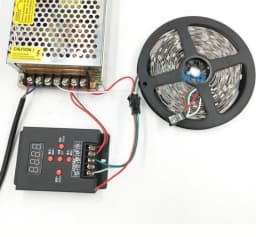 T-500 Full Color LED RGB Controller WS2811 WS2801 LPD6803 2812b Mini Intelligent Magic Dream Color RGB LED Strip Tape
