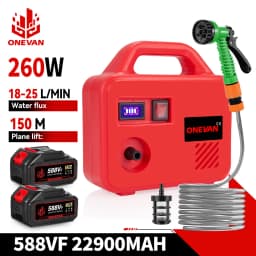 ONEVAN 260W Electric Pumping Water Pump Machine 150M Cordless Rechargeable Garden Washer Power Tool For Makita 18V Battery Pin
