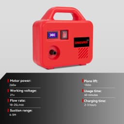 ONEVAN 260W Electric Pumping Water Pump Machine 150M Cordless Rechargeable Garden Washer Power Tool For Makita 18V Battery Pin