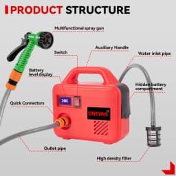 ONEVAN 260W Electric Pumping Water Pump Machine 150M Cordless Rechargeable Garden Washer Power Tool For Makita 18V Battery Pin
