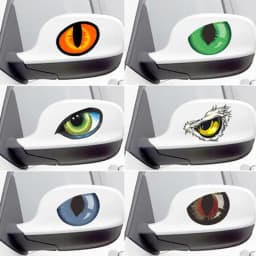 Car Safety Reflective Eyes Sticker 3D Long Lasting Car Decoration Funny Stickers Night Driving for Car Bike Helmet