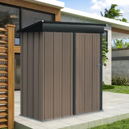 【Breeins】Metal Garden Storage Tool Shed with Lockable Door