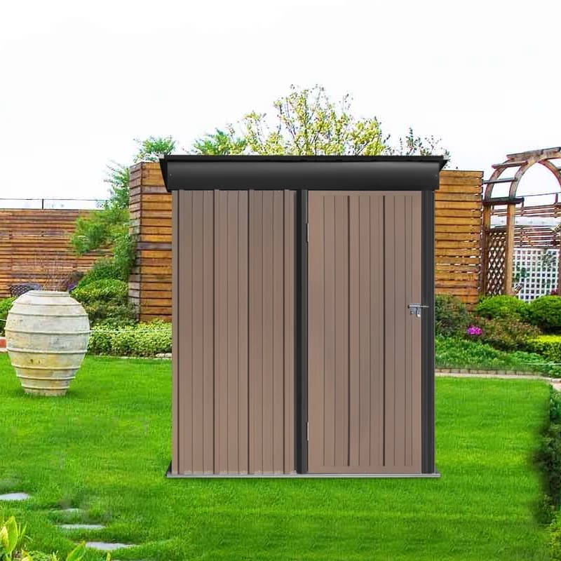 【Breeins】Metal Garden Storage Tool Shed with Lockable Door