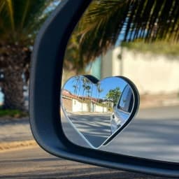 Heart Blindspots Mirror 2X Small Rear View Mirror Heart Shaped Side By Side Accessories Car Safety Supplies Detection System