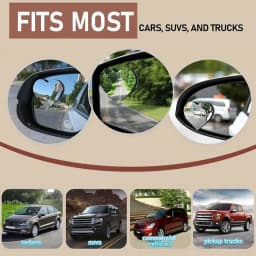Heart Blindspots Mirror 2X Small Rear View Mirror Heart Shaped Side By Side Accessories Car Safety Supplies Detection System