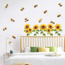 Honey Bee Window Clings Cute Honey Bee Window Clings Home Decoration Accessories Cartoon Home Wall Art For Offices Fridge