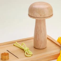 Darning Mushroom For Socks Wooden Darning Mushroom Sewing Machine With Strong Handle & Gradual Curvature Cute Sewing Tool