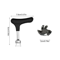 Spikes For Golf Shoes 12 Pieces Anti Slip Golf Shoe Spikes Golf Cleat Quick Twist Golf Spikes Golf Cleats Portable Wrench Screw