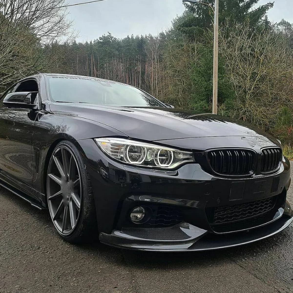 Front Bumper Lip Splitter Lip for BMW F32 F33 F36 420i 430i 428i 435i Guard Protector M-Sport M-tech 2014 2015 2016 2017 2018
