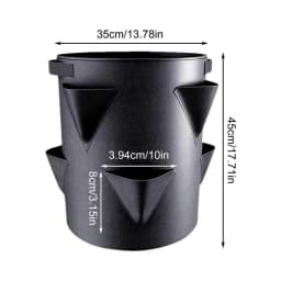 7 Gallon Grow Bag Reusable Garden Terrace Multi-mouth Container Bags Tomato Strawberry Growing Bag Vegetable Planting Bag