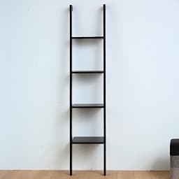【Lifeideas】4-Tier Wooden Wall Ladder Shelf Black