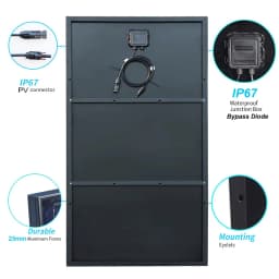 Solar Panel 400W 300W 200W 150W Kit Solar Panel Aluminum Frame Photovoltaic Panel 12V Battery Charger for Camper Boat Home RV