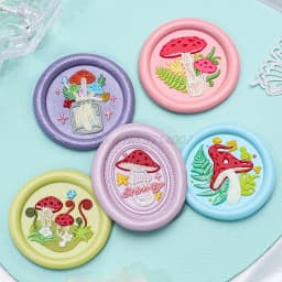 Retro Mushrooms Baby Cute Book Wax Seal Stamp Vintage Head For Scrapbook Envelopes Wedding Invitations Gift Cards Packaging