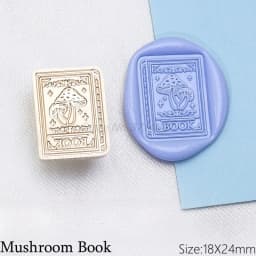 Retro Mushrooms Baby Cute Book Wax Seal Stamp Vintage Head For Scrapbook Envelopes Wedding Invitations Gift Cards Packaging