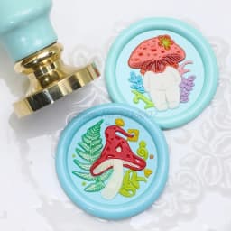 Retro Mushrooms Baby Cute Book Wax Seal Stamp Vintage Head For Scrapbook Envelopes Wedding Invitations Gift Cards Packaging