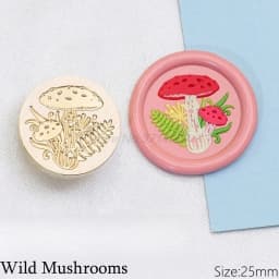 Retro Mushrooms Baby Cute Book Wax Seal Stamp Vintage Head For Scrapbook Envelopes Wedding Invitations Gift Cards Packaging