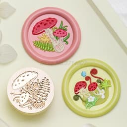 Retro Mushrooms Baby Cute Book Wax Seal Stamp Vintage Head For Scrapbook Envelopes Wedding Invitations Gift Cards Packaging
