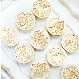 Retro Mushrooms Baby Cute Book Wax Seal Stamp Vintage Head For Scrapbook Envelopes Wedding Invitations Gift Cards Packaging