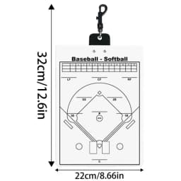 Baseball Lineups Board For Dugout Double-Sided Baseball Whiteboard With Erasable Pen Softball Coaching Equipment For
