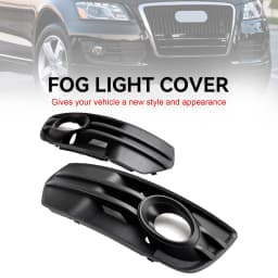 Artudatech 2PCS Front Bumper Grill Fog Light Lamp Covers Trim Fit Audi Q5 2009-2012