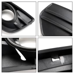 Artudatech 2PCS Front Bumper Grill Fog Light Lamp Covers Trim Fit Audi Q5 2009-2012