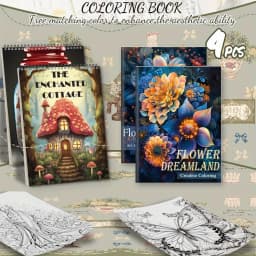 4 new YO circle, mandala and magic theme coloring book, paper upgrade and thickening, cover design unique creative, exquisite st