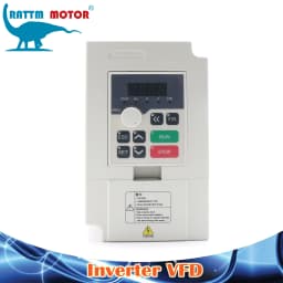 【EU Stock】Hua Jiang CNC Spindle Motor, Air Cooled 220V 2.2KW 2200W 4 Bearings & 2200w Mini VFD / Inverter for wood Milling DIY