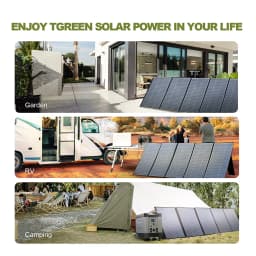 ALLPOWERS 400W / 200W / 140W / 100W / 60W Portable Solar Panel Waterproof for Outdoor Camping RV Garden Roof