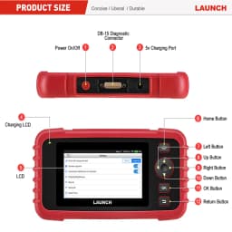 LAUNCH CRP123X OBD2 Scanner Car Code Reader Automotive Diagnostic Tools Autoscanner Auto Scan Diagnosis Free Update
