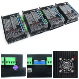 【EU Stock】4 Axis CNC Mach3 Controller Nema34 Stepper Motor 98mm + DM860S Driver + A145 breakout board + Switching Power Supply