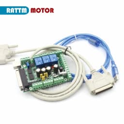 【EU Stock】4 Axis CNC Mach3 Controller Nema34 Stepper Motor 98mm + DM860S Driver + A145 breakout board + Switching Power Supply