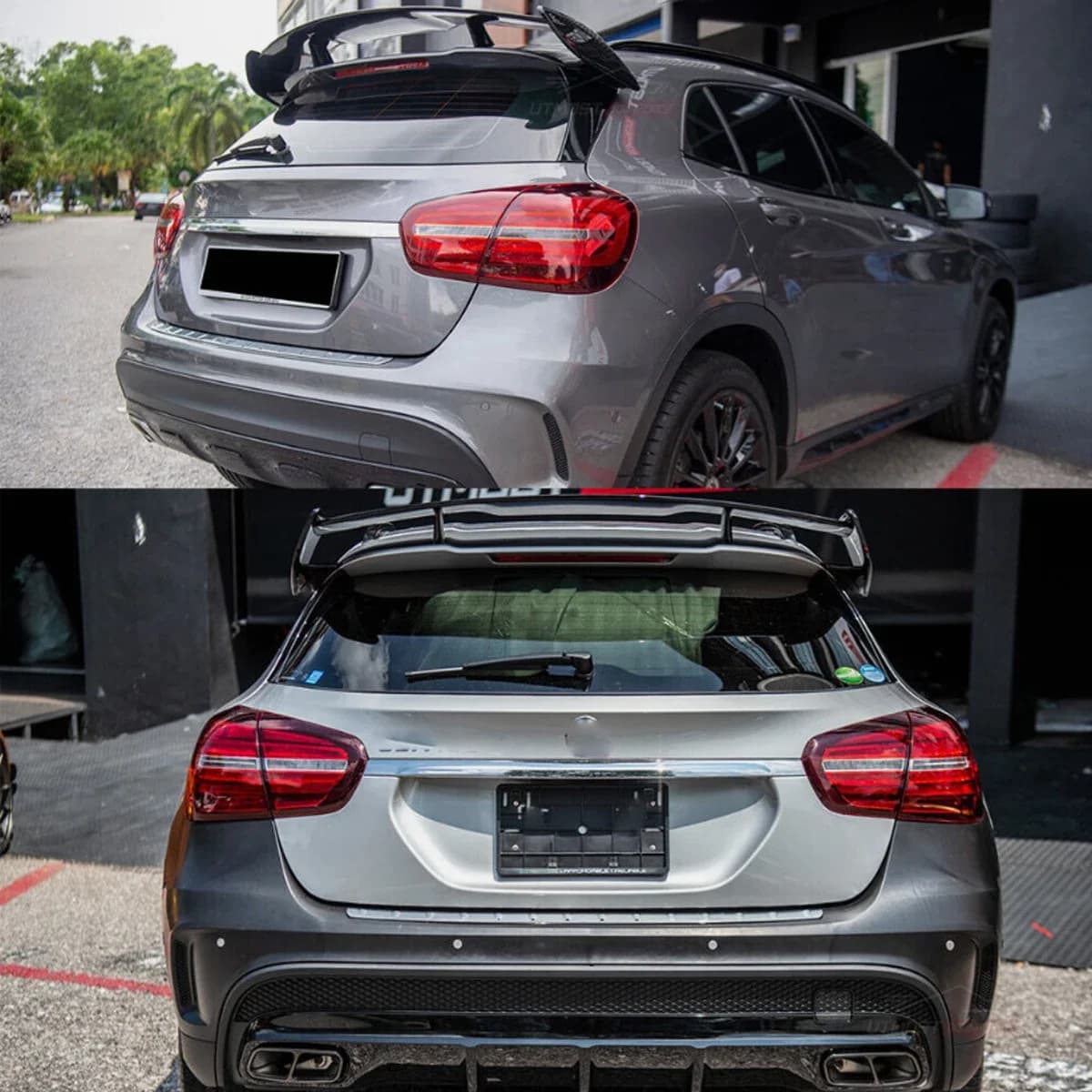 14-19 For Mercedes Benz X156 GLA250 GLA45 AMG Rear Window Spoiler Lip Car Rear Roof Spoiler Splitter Wing Accessories Body Kit