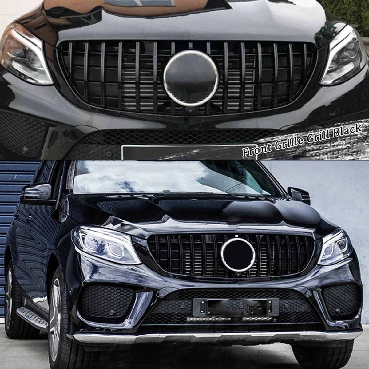 For Mercedes Benz ML Class W166 Upper Facelift Grill For GLE Coupe C292 GLE350 GLE400 GTR Grille 2015 2016 2017 2018
