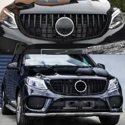 For Mercedes Benz ML Class W166 Upper Facelift Grill For GLE Coupe C292 GLE350 GLE400 GTR Grille 2015 2016 2017 2018