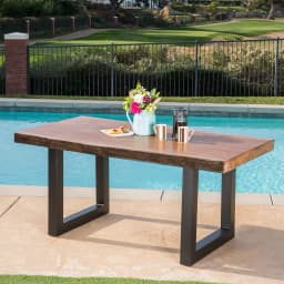 Voltsify Set of 2 Metal Table Bench Legs Frames Square Steel Base Stands, 60x71CM