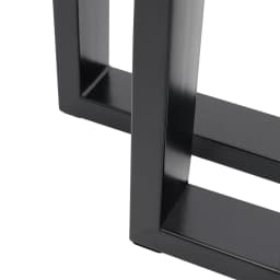Voltsify Set of 2 Metal Table Bench Legs Frames Square Steel Base Stands, 60x71CM