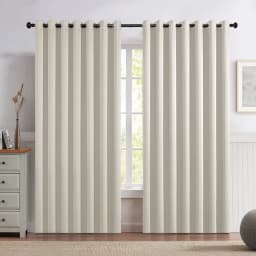 【Lifeideas】Solid Colour Grommet Top Polyester 100% Blackout Curtains Pair Home Decoration Windows Doors