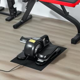 SPORTNOW Under Desk Elliptical Machine, Sit Down Pedal Exerciser with Forward and Reverse Motion, 12 Programs, LCD Monitor