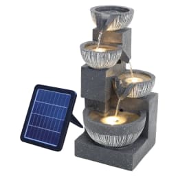 Solar Outdoor Rockery Fountain With Pump Garden Decoration Outdoor Garden