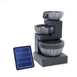 Solar Outdoor Rockery Fountain With Pump Garden Decoration Outdoor Garden