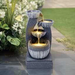 Solar Outdoor Rockery Fountain With Pump Garden Decoration Outdoor Garden