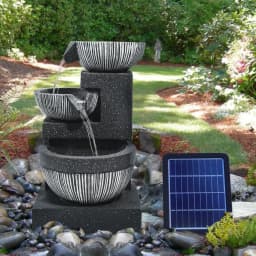 Solar Outdoor Rockery Fountain With Pump Garden Decoration Outdoor Garden