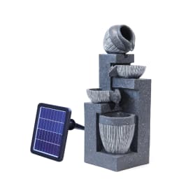 Solar Outdoor Rockery Fountain With Pump Garden Decoration Outdoor Garden