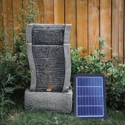 Solar Outdoor Rockery Fountain With Pump Garden Decoration Outdoor Garden