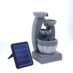 Solar Outdoor Rockery Fountain With Pump Garden Decoration Outdoor Garden