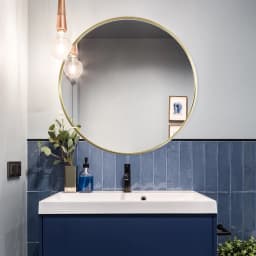 【Breeins】Nordic Round Bathroom Framed Mirror Wall Hanging Bedroom Home Decoration Wall Mounted