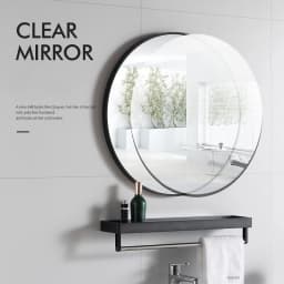 【Breeins】Nordic Round Bathroom Framed Mirror Wall Hanging Bedroom Home Decoration Wall Mounted
